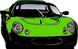 汽車 小轎車 矢量素材 EPS格式_0613