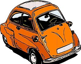 汽車 小轎車 矢量素材 EPS格式_0566