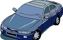 汽車 小轎車 矢量素材 EPS格式_0488