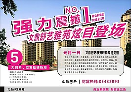文鼎房產房地產宣傳海報