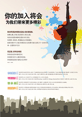 創意招聘海報