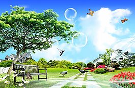 風景模板