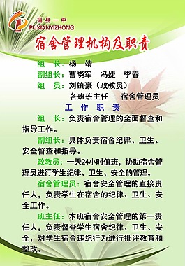 宿舍管理機構與職責