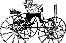 人力車 馬車 矢量素材 EPS格式_0078