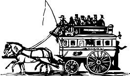 人力車 馬車 矢量素材 EPS格式_0063