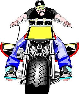 摩托車 矢量素材 EPS格式_0087