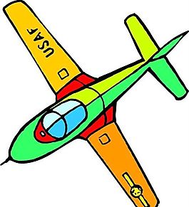 飛機(jī) 交通工具 矢量 AI_0033