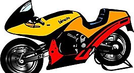 摩托車 交通工具 矢量 AI_0049