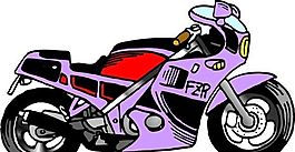 摩托車 交通工具 矢量 AI_0030