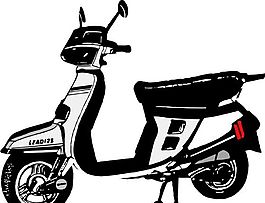 摩托車 交通工具 矢量 AI_0021