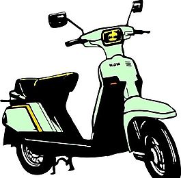 摩托車 交通工具 矢量 AI_0019