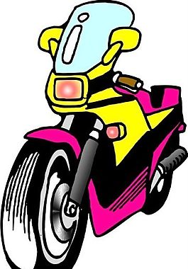 摩托車 交通工具 矢量 AI_0017