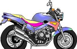 摩托車 交通工具 矢量 AI_0011
