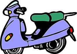 摩托車 交通工具 矢量 AI_0005