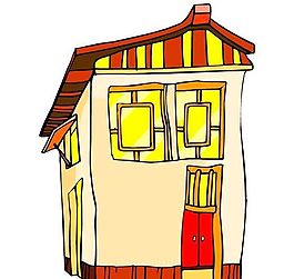 卡通古代建筑