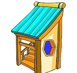 卡通古代建筑