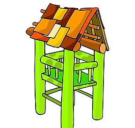 卡通古代建筑