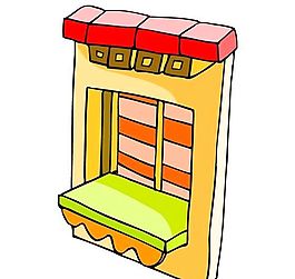 卡通古代建筑