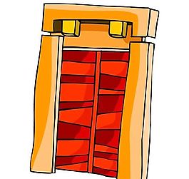 卡通古代建筑