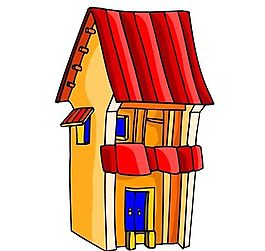 卡通古代建筑
