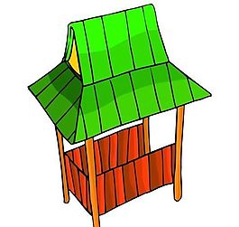 卡通古代建筑