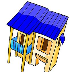 卡通古代建筑
