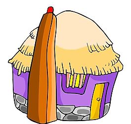 卡通古代建筑