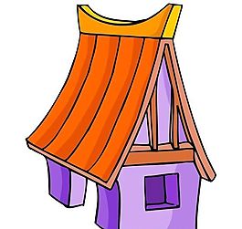 卡通古代建筑