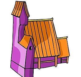 卡通古代建筑