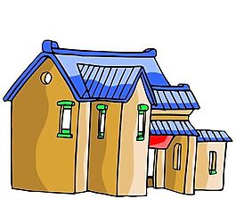 卡通古代建筑