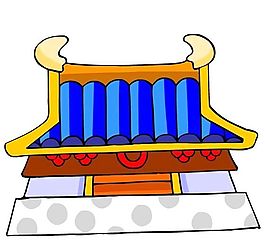 卡通古代建筑