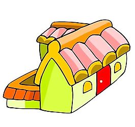 卡通古代建筑