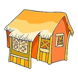 卡通古代建筑