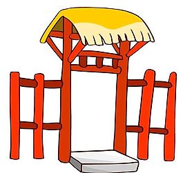 卡通古代建筑
