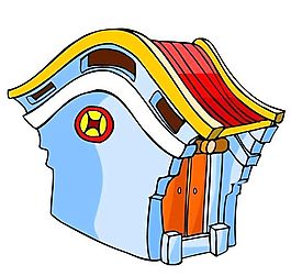 卡通古代建筑