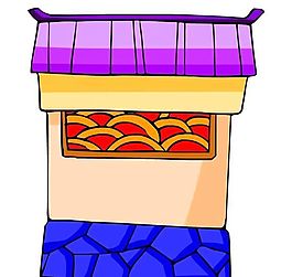 卡通古代建筑
