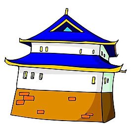 卡通古代建筑