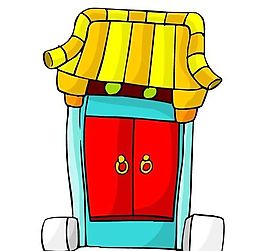 卡通古代建筑