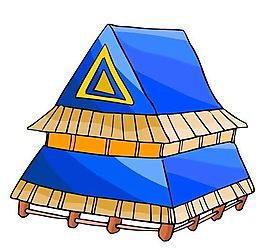 卡通古代建筑