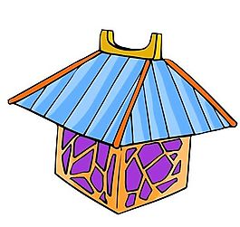 卡通古代建筑