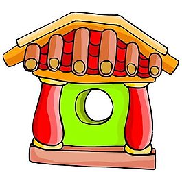 卡通古代建筑