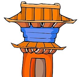 卡通古代建筑