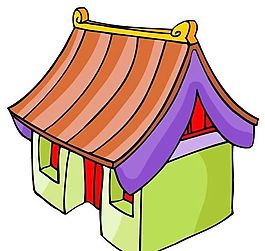 卡通古代建筑