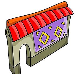 卡通古代建筑