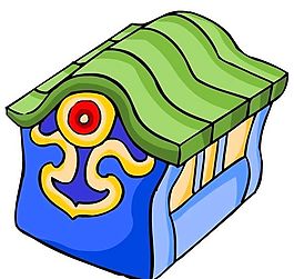 卡通古代建筑