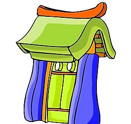卡通古代建筑