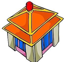 卡通古代建筑