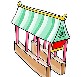卡通古代建筑