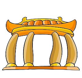 卡通古代建筑