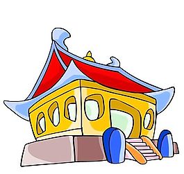 卡通古代建筑